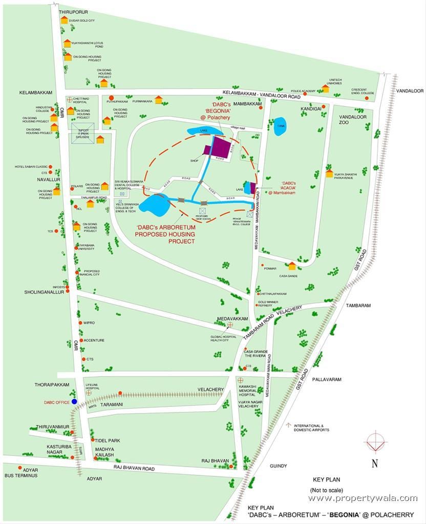 Велачери Chennai xəritə