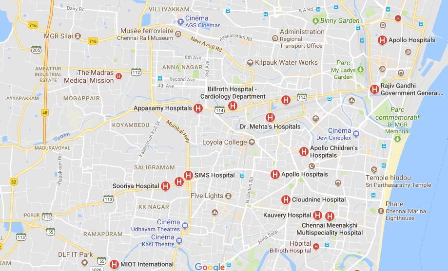 kart Chennai xəstəxanası 