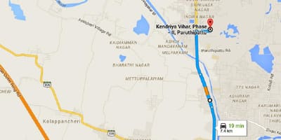 Chennai Авади xəritə