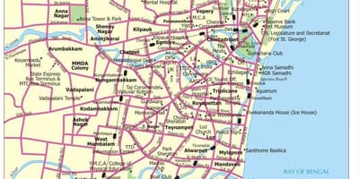 Yol xəritəsi Chennai