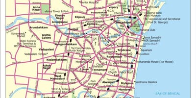 Kart Chennai turizm yerləri