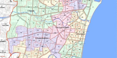 Böyük korporasiyası Chennai xəritə