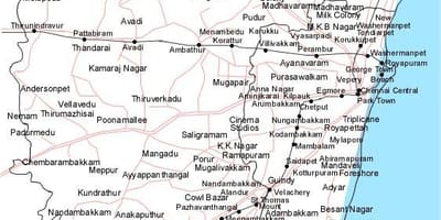 Chennai sxemi və gediş-gəliş